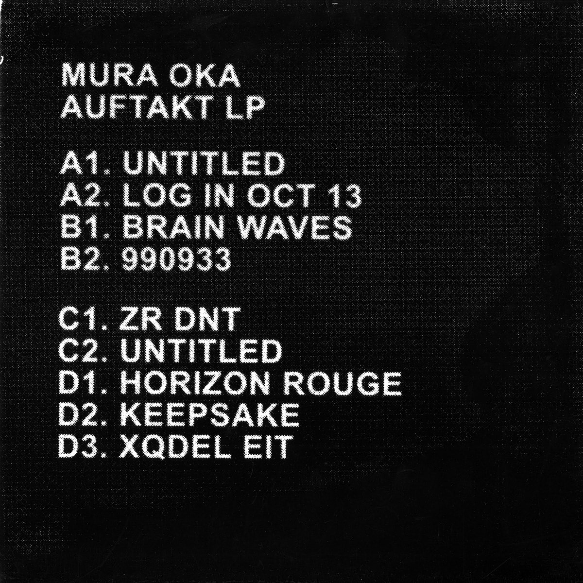 MURA OKA - Auftakt [LTNC004] © Latency